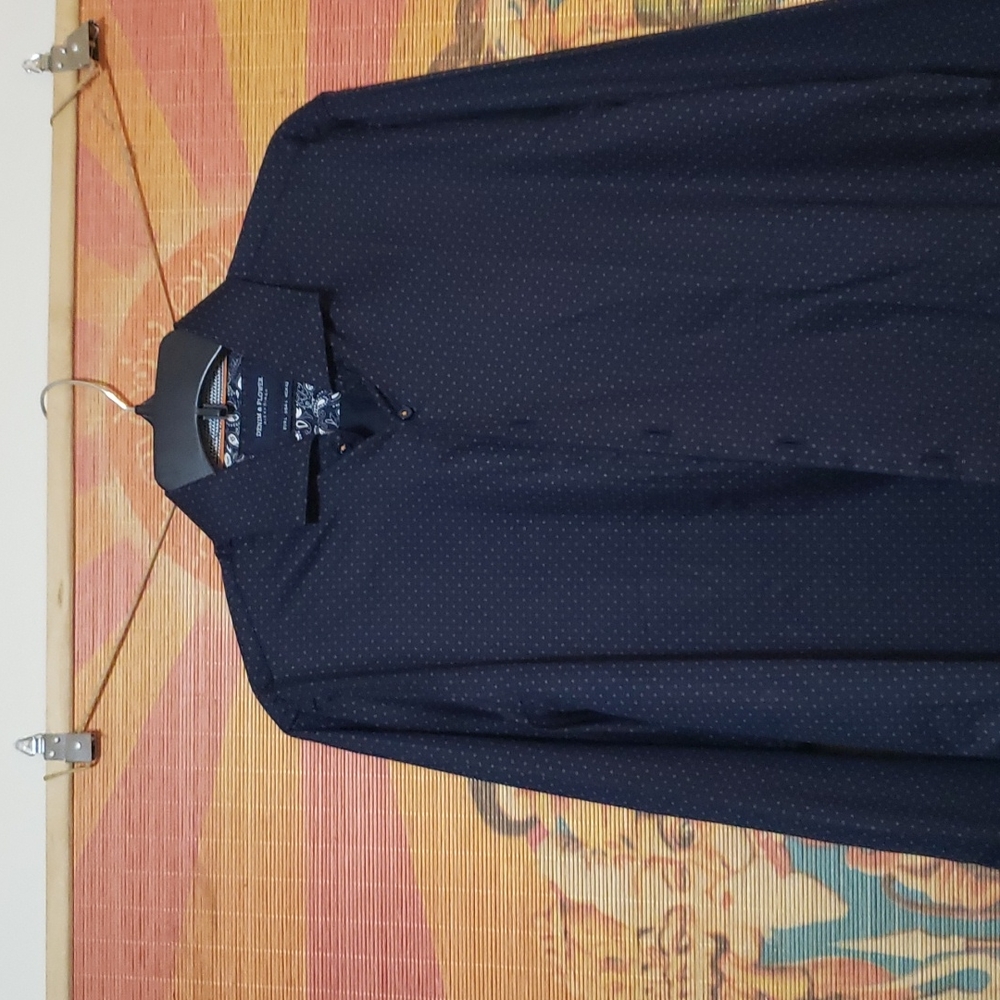 Denim & Flower  medium, dark blue